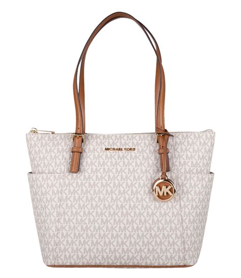 michael kors jet set item tz tote vanilla|Michael Kors jet set duffle.